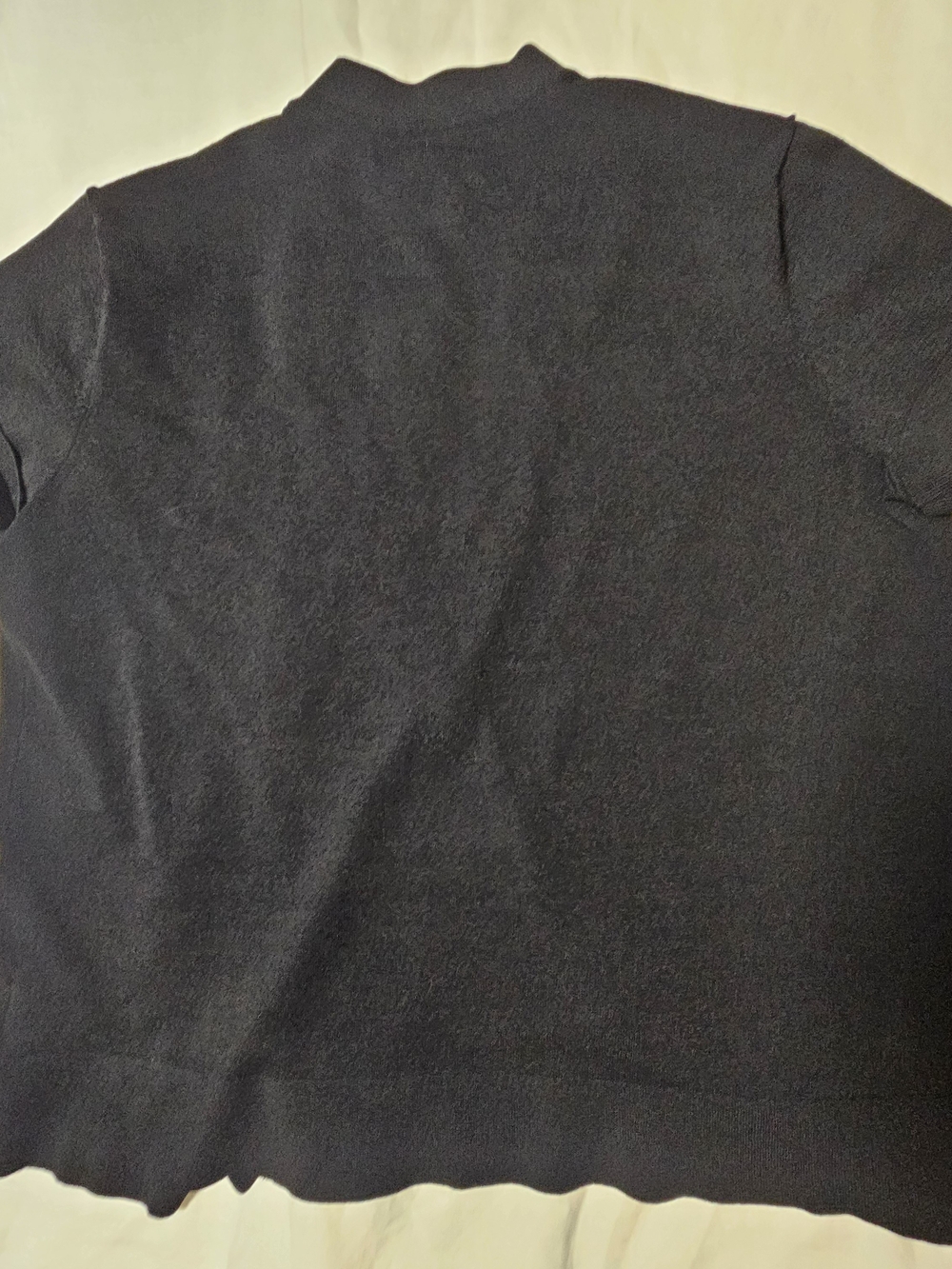 Jones New York Black Knit Short Sleeved Cardigan Size XL